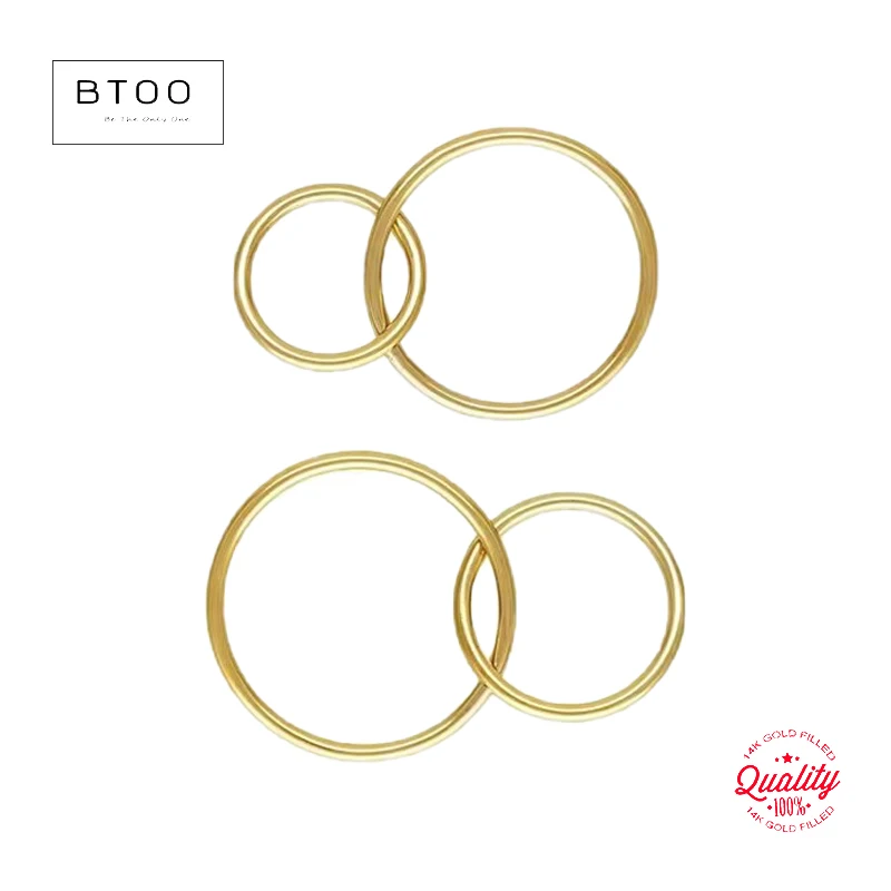 14K Gold Filled Interlocking Rings Charm 10MM/15MM/16MM Gold Pendant For Bracelet Necklace Earring DIY Jewelry Findings
14K Gold Filled Interlocking Rings Charm 10MM/15MM/16MM Gold Pendant For Bracelet Necklace Earring DIY Jewelry Findings