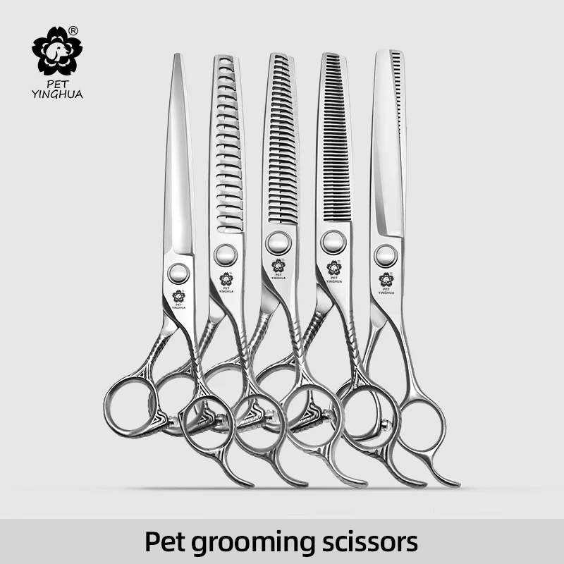 Yinghua Pet Grooming Scissors - Straight Cutting/Puffing/Antler Tooth Cutting/Fish Bone
Yinghua Pet Grooming Scissors - Straight Cutting/Puffing/Antler Tooth Cutting/Fish Bone