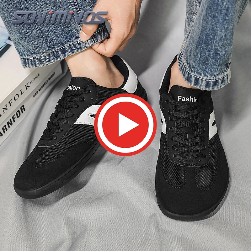 Кроссовки Barefoot Wide Toe унисекс с нулевым перепадом высоты подошвы, минималистичные, из канваса, нескользящие, на шнуровке, для ходьбы, Tenis Masculino
Кроссовки Barefoot Wide Toe унисекс с нулевым перепадом высоты подошвы, минималистичные, из канваса, нескользящие, на шнуровке, для ходьбы, Tenis Masculino