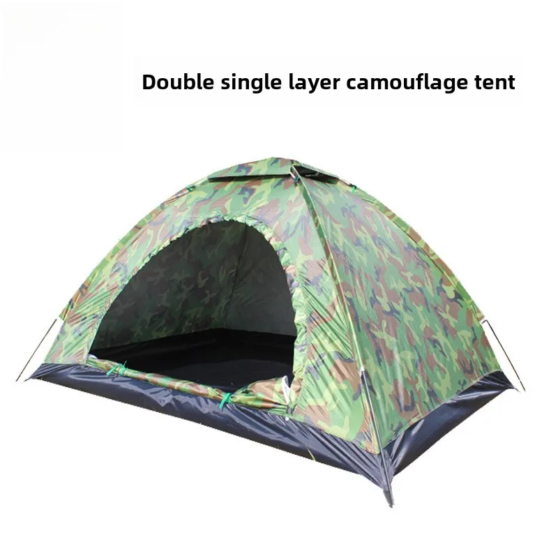 Camping Tent 1-2 Person Single-layer Camouflage Tent Portable Waterproof Tent Travelling Hiking Shelter for Camping Accessories
Camping Tent 1-2 Person Single-layer Camouflage Tent Portable Waterproof Tent Travelling Hiking Shelter for Camping Accessories