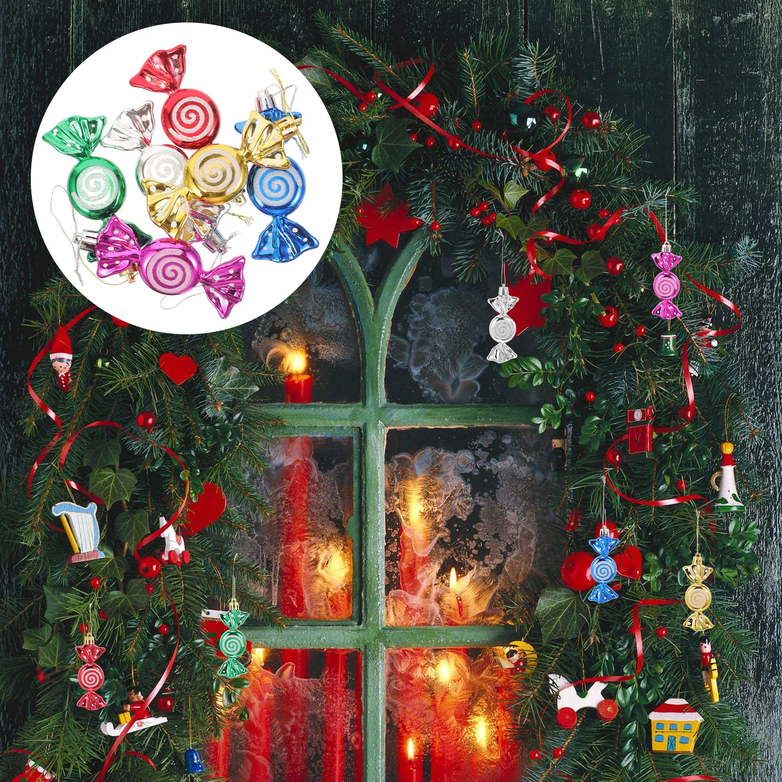 6 Pieces Christmas Candy Hanging Decorations Plastic Tags for Tree Stocking Stuffers Festive naments Home Party Cane
6 Pieces Christmas Candy Hanging Decorations Plastic Tags for Tree Stocking Stuffers Festive naments Home Party Cane