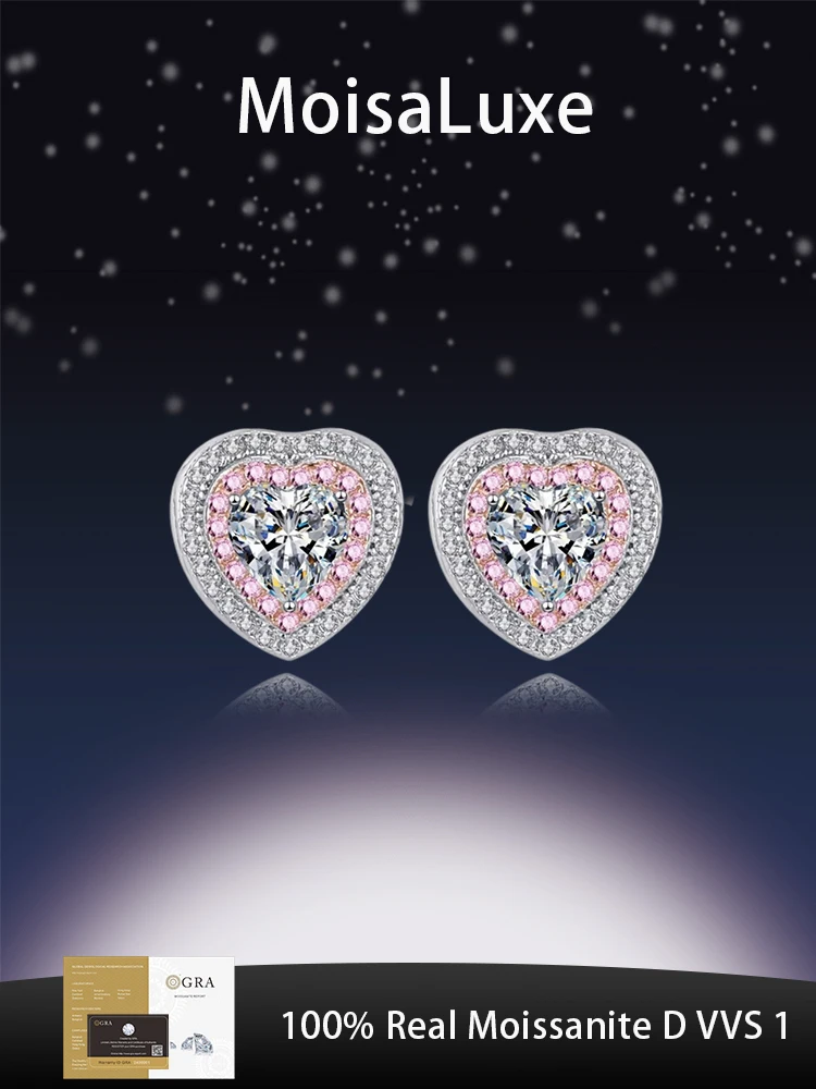 Официальный магазин MoisaLuxe GRA Moissanite Plata, стерлинговое серебро 925 пробы, ювелирные изделия в форме сердца, серьги, подарки на день для женщин, чтобы носить
Официальный магазин MoisaLuxe GRA Moissanite Plata, стерлинговое серебро 925 пробы, ювелирные изделия в форме сердца, серьги, подарки на день для женщин, чтобы носить