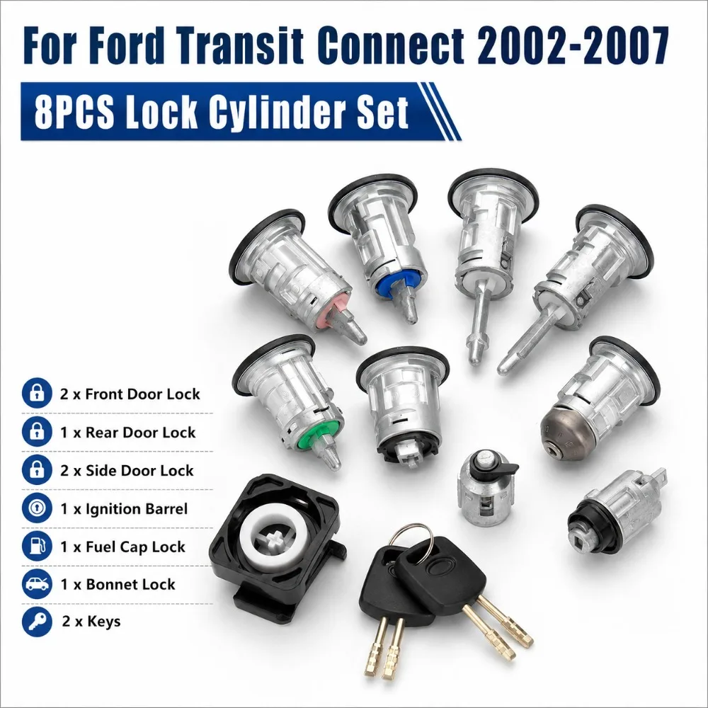 Front Rear Door Lock Switch Cover For Ford Transit 2002-2007 8Pcs Set Car Accessories Interior Decoration Kit
Front Rear Door Lock Switch Cover For Ford Transit 2002-2007 8Pcs Set Car Accessories Interior Decoration Kit
