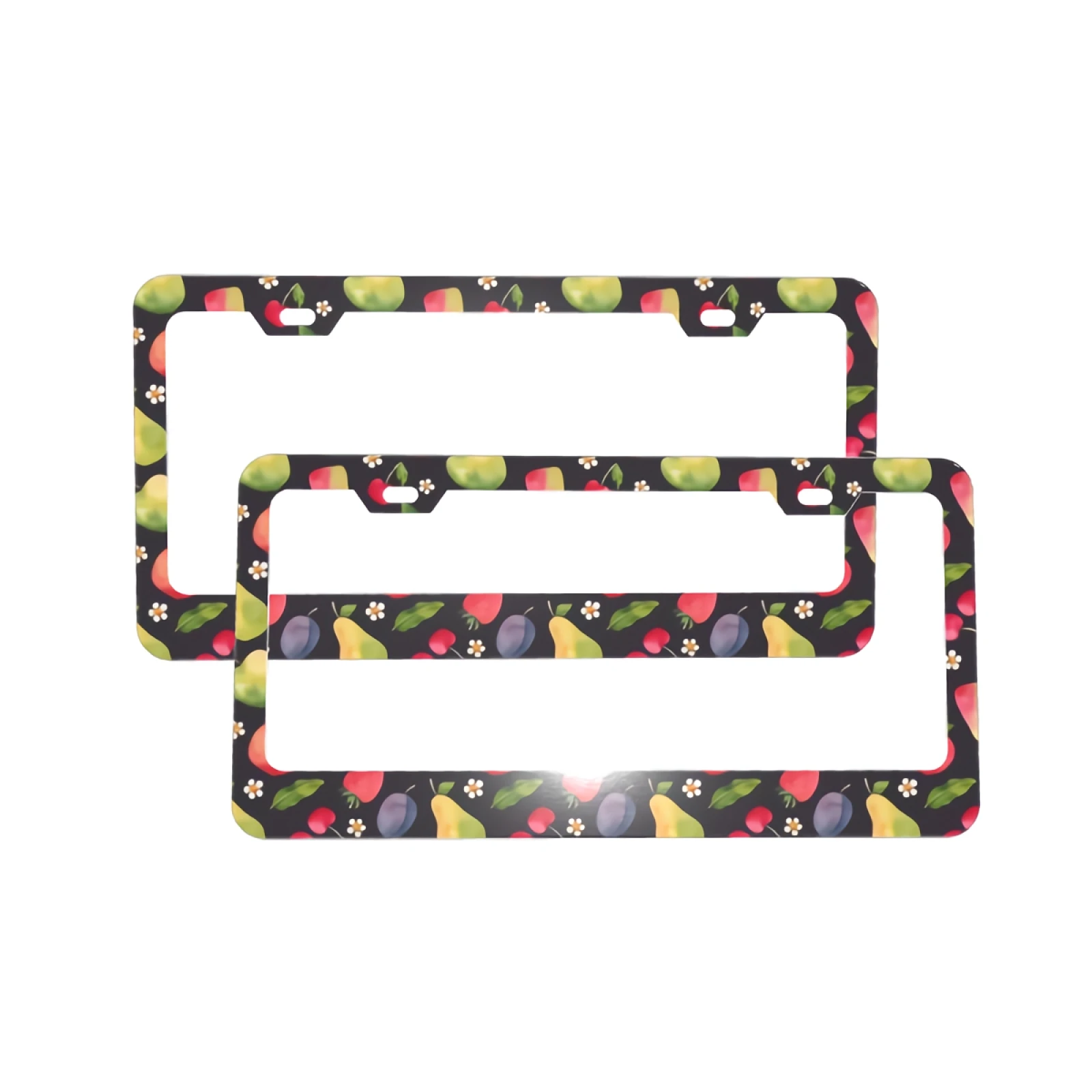 2 PCS License Plate Frames - Colorful Floral Fruits License Plate Covers Car Tag Frame 2 Holes and Screws Car Accessories
2 PCS License Plate Frames - Colorful Floral Fruits License Plate Covers Car Tag Frame 2 Holes and Screws Car Accessories