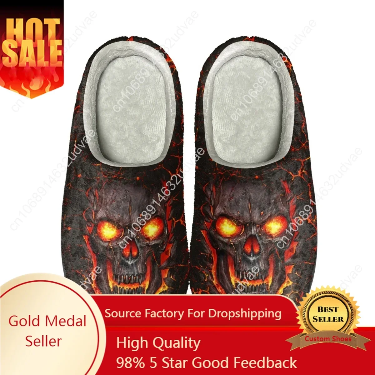 Fashion Skull Print Winter Warm Cotton Slippers Casual Women's Cozy Non-slip Slides Indoor Couple Flats Footwear Dropshipping
Fashion Skull Print Winter Warm Cotton Slippers Casual Women's Cozy Non-slip Slides Indoor Couple Flats Footwear Dropshipping