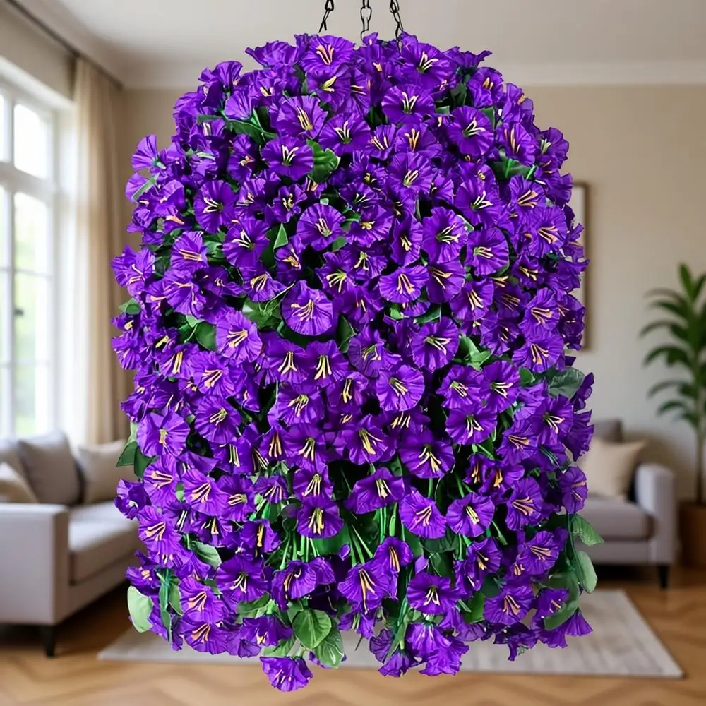 Прочные УФ-стойкие искусственные гирлянды из ипомеи для подвесных корзин и украшения веранд
Прочные УФ-стойкие искусственные гирлянды из ипомеи для подвесных корзин и украшения веранд