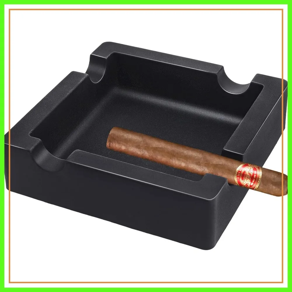Outdoor Cigar Ashtray Unbreakable Large Silicone with 4 Rest Holder for Patio Home Decor
Outdoor Cigar Ashtray Unbreakable Large Silicone with 4 Rest Holder for Patio Home Decor