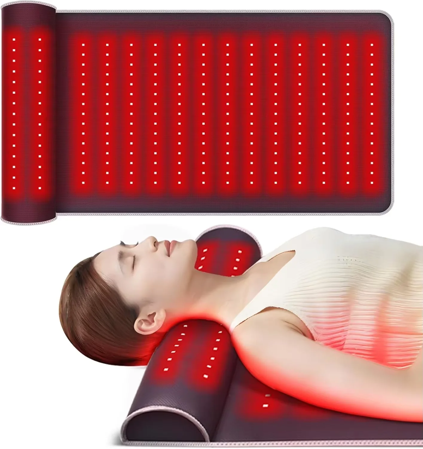 Hot selling:Special Offer 225pcs Dual Wavelength LED Beads Red Light Leather Red Light Therapy Mat for Neck Support
Hot selling:Special Offer 225pcs Dual Wavelength LED Beads Red Light Leather Red Light Therapy Mat for Neck Support