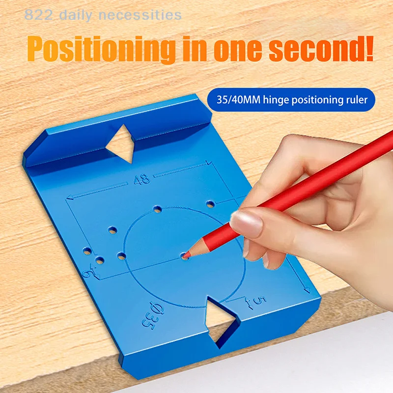 2Pcs Hinge Drilling Locator Cabinet Door Hinge Punching Positioning Ruler Template Woodworking Hinge Installation Auxiliary Tool
2Pcs Hinge Drilling Locator Cabinet Door Hinge Punching Positioning Ruler Template Woodworking Hinge Installation Auxiliary Tool