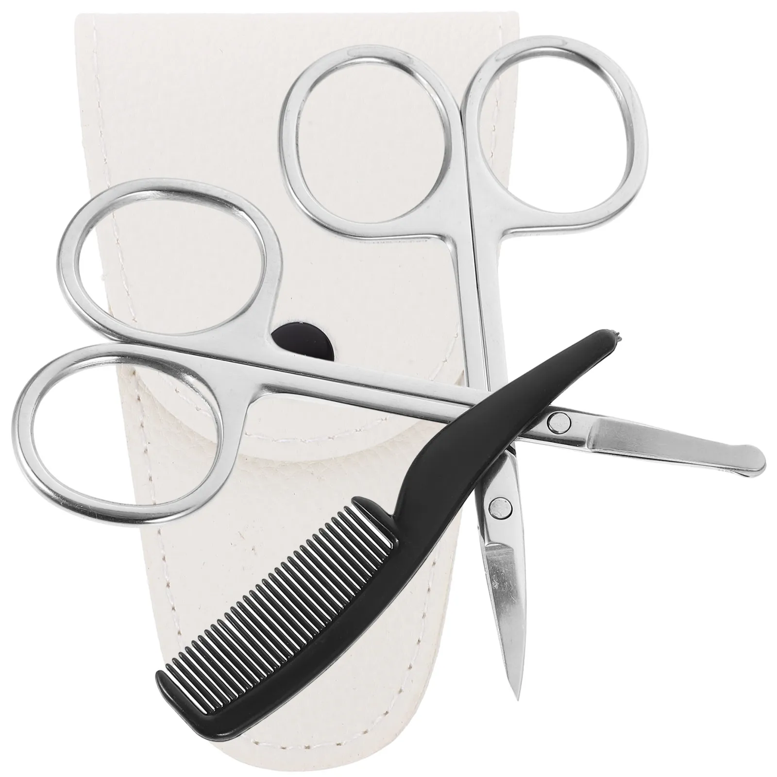 4Pcs Stainless Steel Nose Hair Scissors Set Beard Mustache Trimming Grooming Kit Small Precision Shears Comb for Barber Home
4Pcs Stainless Steel Nose Hair Scissors Set Beard Mustache Trimming Grooming Kit Small Precision Shears Comb for Barber Home