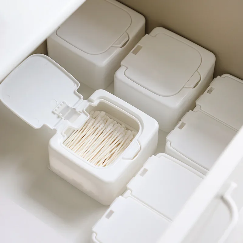 Plastic Storage Box with Lip Cover Household Desk Drawer Sundries Organizer Cotton Swabs Cotton Pad Container Mini Jewelry Box
Plastic Storage Box with Lip Cover Household Desk Drawer Sundries Organizer Cotton Swabs Cotton Pad Container Mini Jewelry Box