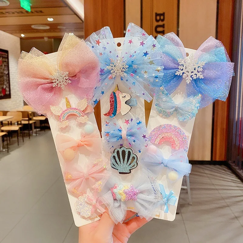 5pcs Girl's Bow Set Hair Clip Headpiece Super Fairy Korean Style Little Girl Baby Princess Hair Accessories
5pcs Girl's Bow Set Hair Clip Headpiece Super Fairy Korean Style Little Girl Baby Princess Hair Accessories