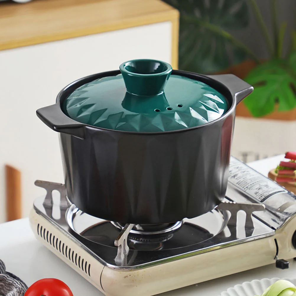 1Pcs Ceramic Stew Pot Cooking Pot Non-Stick Soup Casserole Smooth Surface Home Restaurant Use Ceramic Casserole
1Pcs Ceramic Stew Pot Cooking Pot Non-Stick Soup Casserole Smooth Surface Home Restaurant Use Ceramic Casserole