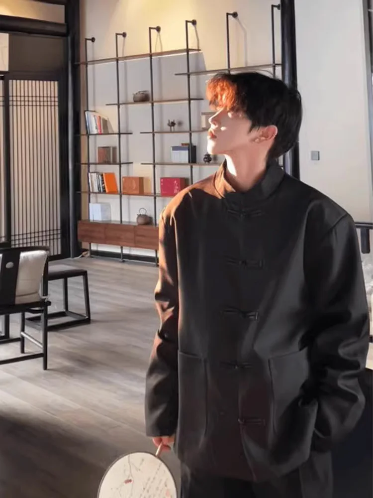 Новый китайский мужской пиджак большого размера на пуговицах, легкий, в национальном стиле, весенне-осенний, с воротником-стойкой, Zhongan Tang
Новый китайский мужской пиджак большого размера на пуговицах, легкий, в национальном стиле, весенне-осенний, с воротником-стойкой, Zhongan Tang