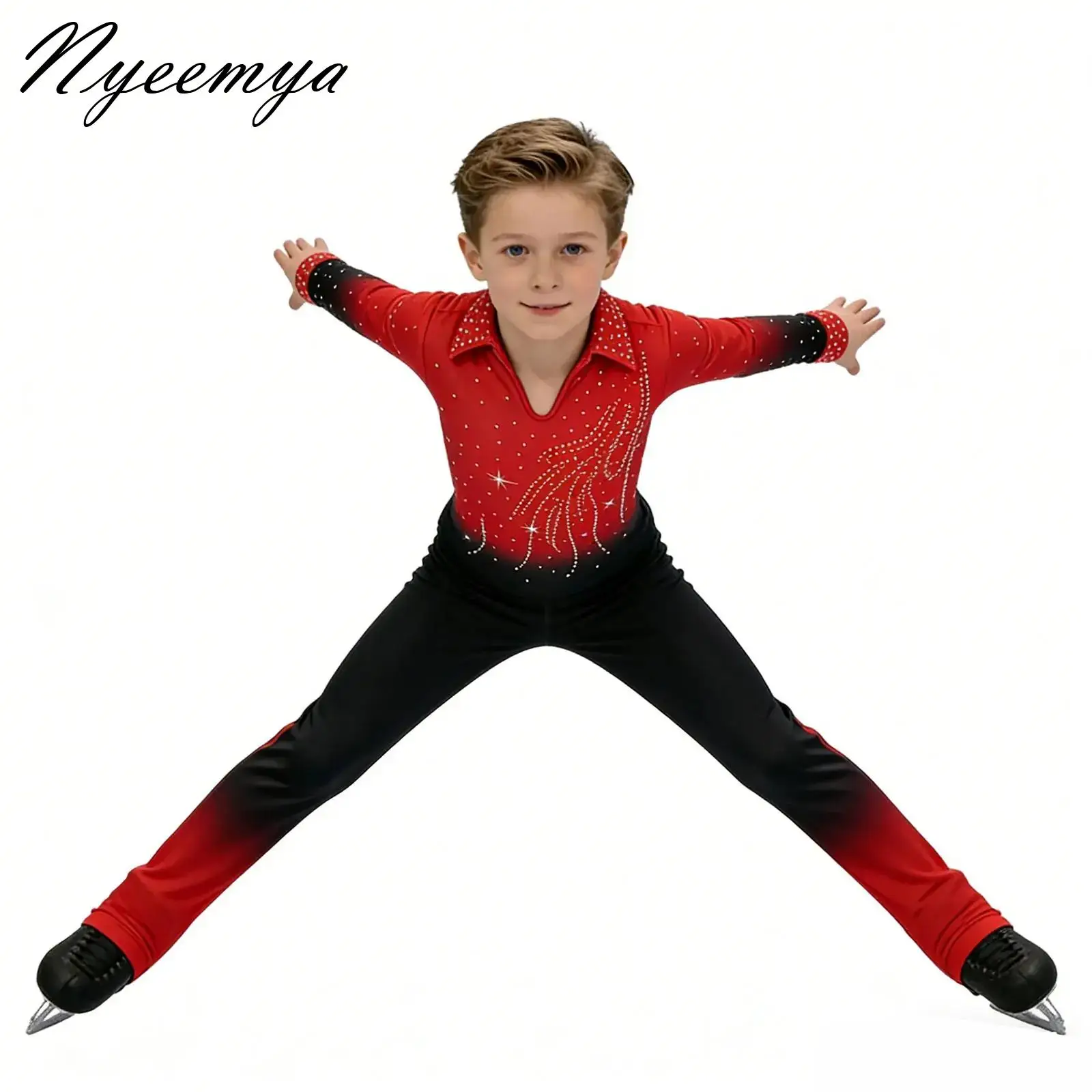 Kids Girls Latin Dance Jumpsuit Ballet Jersey Dance Gymnastics Figure Skating Acrobatics Costume Long Sleeve Shiny Rhinestones
Kids Girls Latin Dance Jumpsuit Ballet Jersey Dance Gymnastics Figure Skating Acrobatics Costume Long Sleeve Shiny Rhinestones