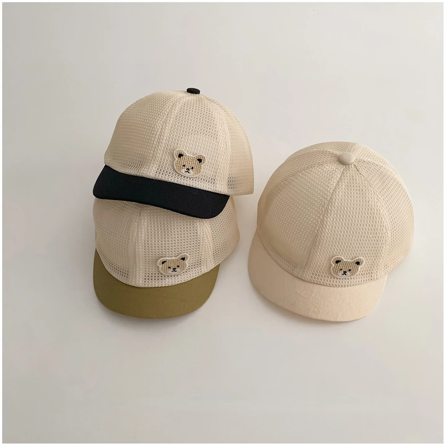 Baby Boys Girls Cute Bear Hat Summer Lightweight Mesh Baseball Cap 0-3Y Infant Thin UV Protection Sun Hat
Baby Boys Girls Cute Bear Hat Summer Lightweight Mesh Baseball Cap 0-3Y Infant Thin UV Protection Sun Hat