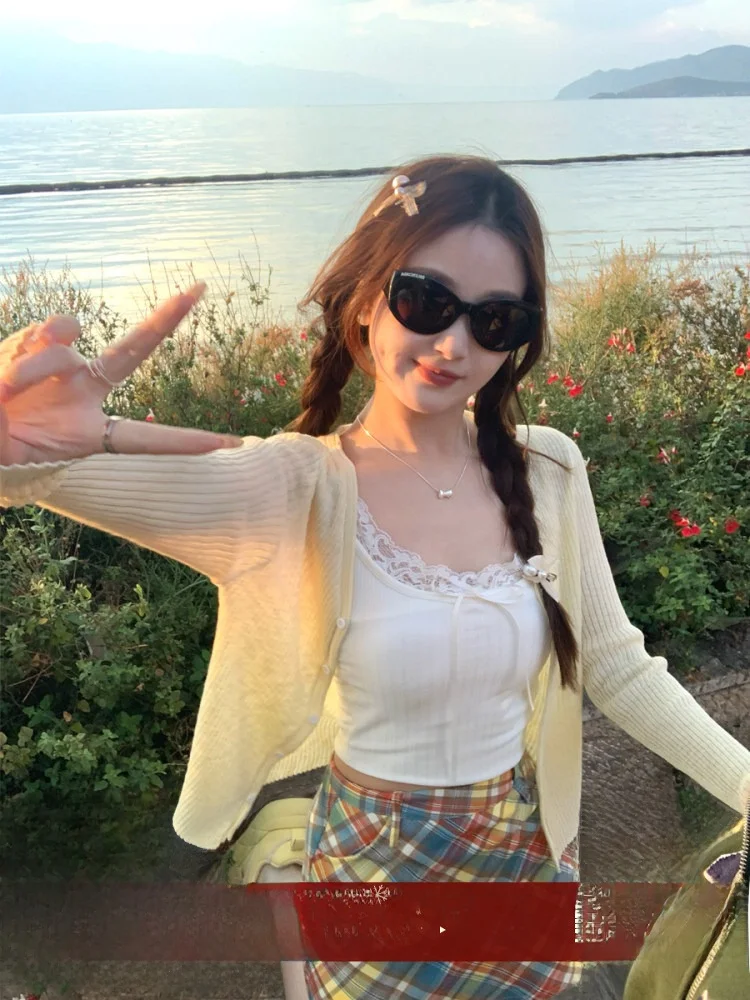 Sun Protection Light Weight Women's Open Cardigan Summer 2025 New Sle Tank Top Outerwear Cover up Air Conditioning irt
Sun Protection Light Weight Women's Open Cardigan Summer 2025 New Sle Tank Top Outerwear Cover up Air Conditioning irt