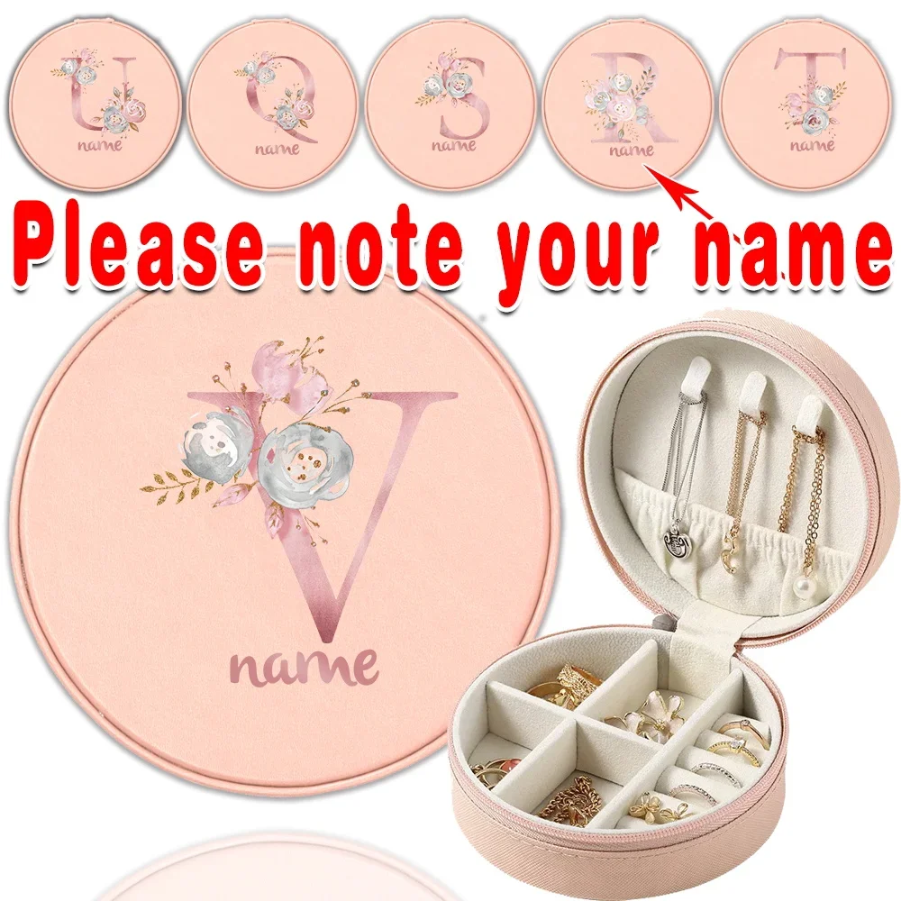 Customized Name Pocket Portable Jewelry Storage Box Women Earrings Necklace Organizer Display Case Waterproof Makeup Zipper Bag
Customized Name Pocket Portable Jewelry Storage Box Women Earrings Necklace Organizer Display Case Waterproof Makeup Zipper Bag