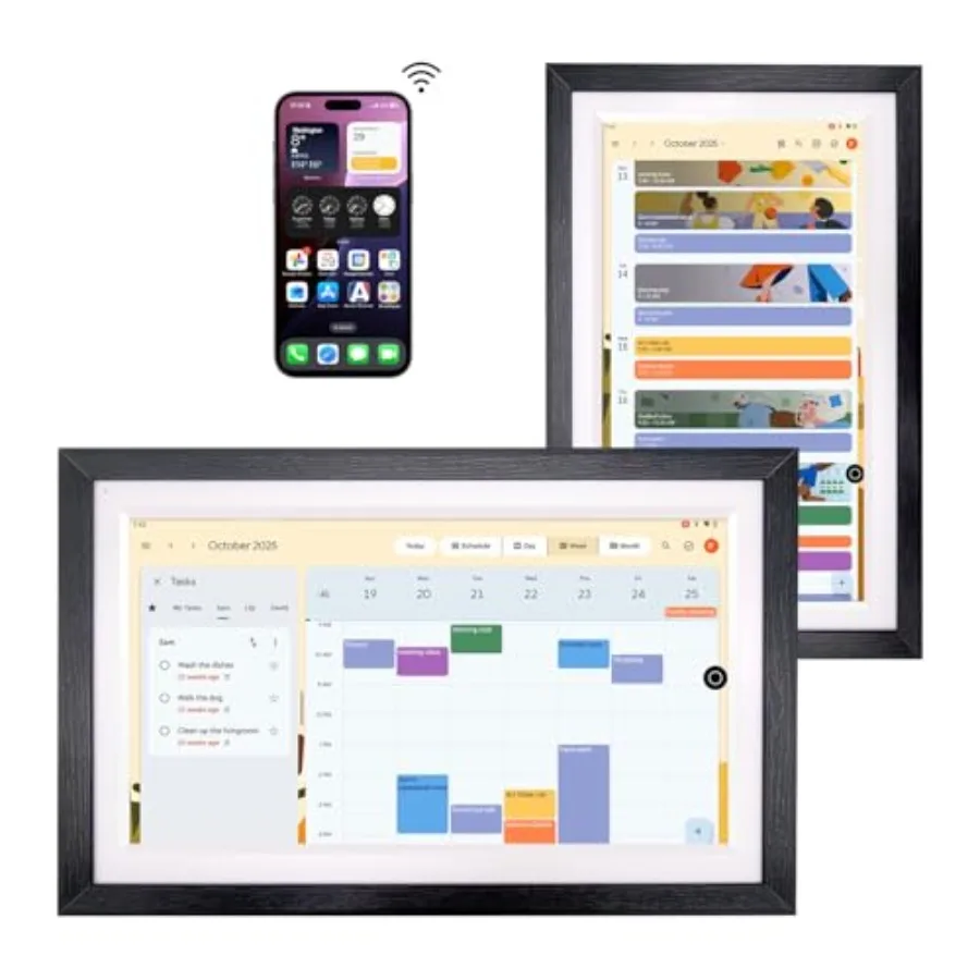 15.6 Digital Google Calendar+Pen No Subscription All-in-one Smart Display for Home Office: Walnut Wood Finish Anti-Glare Touchs
15.6 Digital Google Calendar+Pen No Subscription All-in-one Smart Display for Home Office: Walnut Wood Finish Anti-Glare Touchs