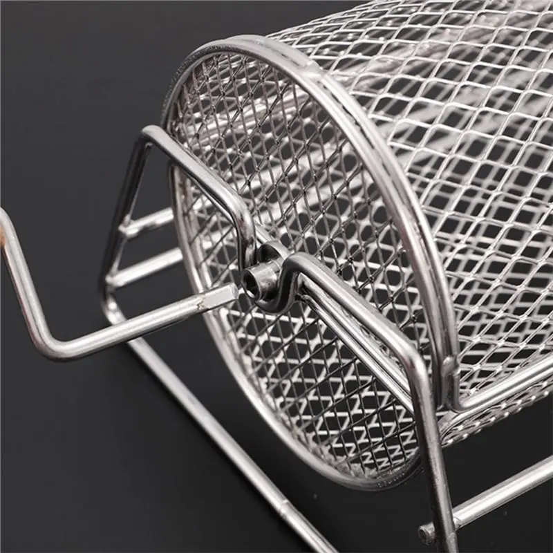 ABRW-Rotatable Rolling Grill Basket With Removable Wooden Dual Handles & Rotating Stand BBQ Accessories For Vegetables Shrimp
ABRW-Rotatable Rolling Grill Basket With Removable Wooden Dual Handles & Rotating Stand BBQ Accessories For Vegetables Shrimp