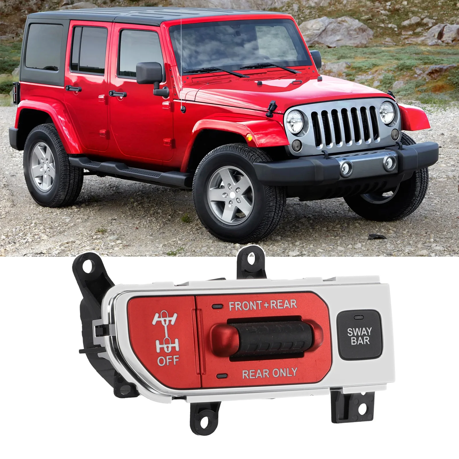 1pcs OFF ROAD TRANSFER CASE SWITCH For JEEP For WRANGLER JL 18-23 OFF ROAD TRANSFER CASE SWITCH 56046716AD Car Accessories
1pcs OFF ROAD TRANSFER CASE SWITCH For JEEP For WRANGLER JL 18-23 OFF ROAD TRANSFER CASE SWITCH 56046716AD Car Accessories