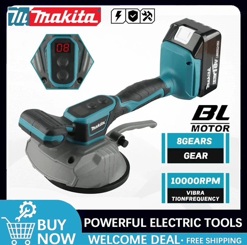 Электрический плиткоукладчик Makita: 10000 об/мин, 8 режимов, 7500 мАч, цифровой дисплей для эффективной укладки напольной и настенной плитки
Электрический плиткоукладчик Makita: 10000 об/мин, 8 режимов, 7500 мАч, цифровой дисплей для эффективной укладки напольной и настенной плитки