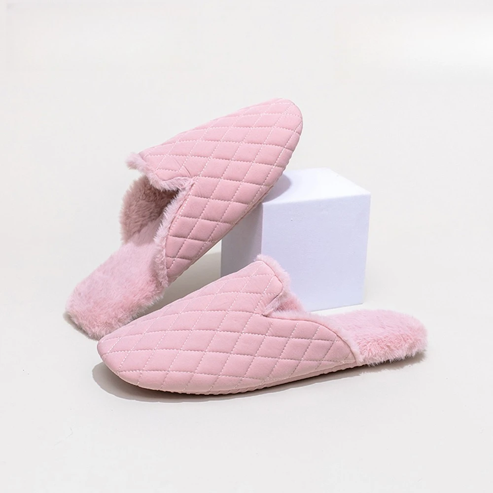 Новые женские домашние тапочки из хлопка для осени и зимы, теплые, на флисе, с ромбовидным узором, квадратный носок, классические, универсальные, удобные
Новые женские домашние тапочки из хлопка для осени и зимы, теплые, на флисе, с ромбовидным узором, квадратный носок, классические, универсальные, удобные