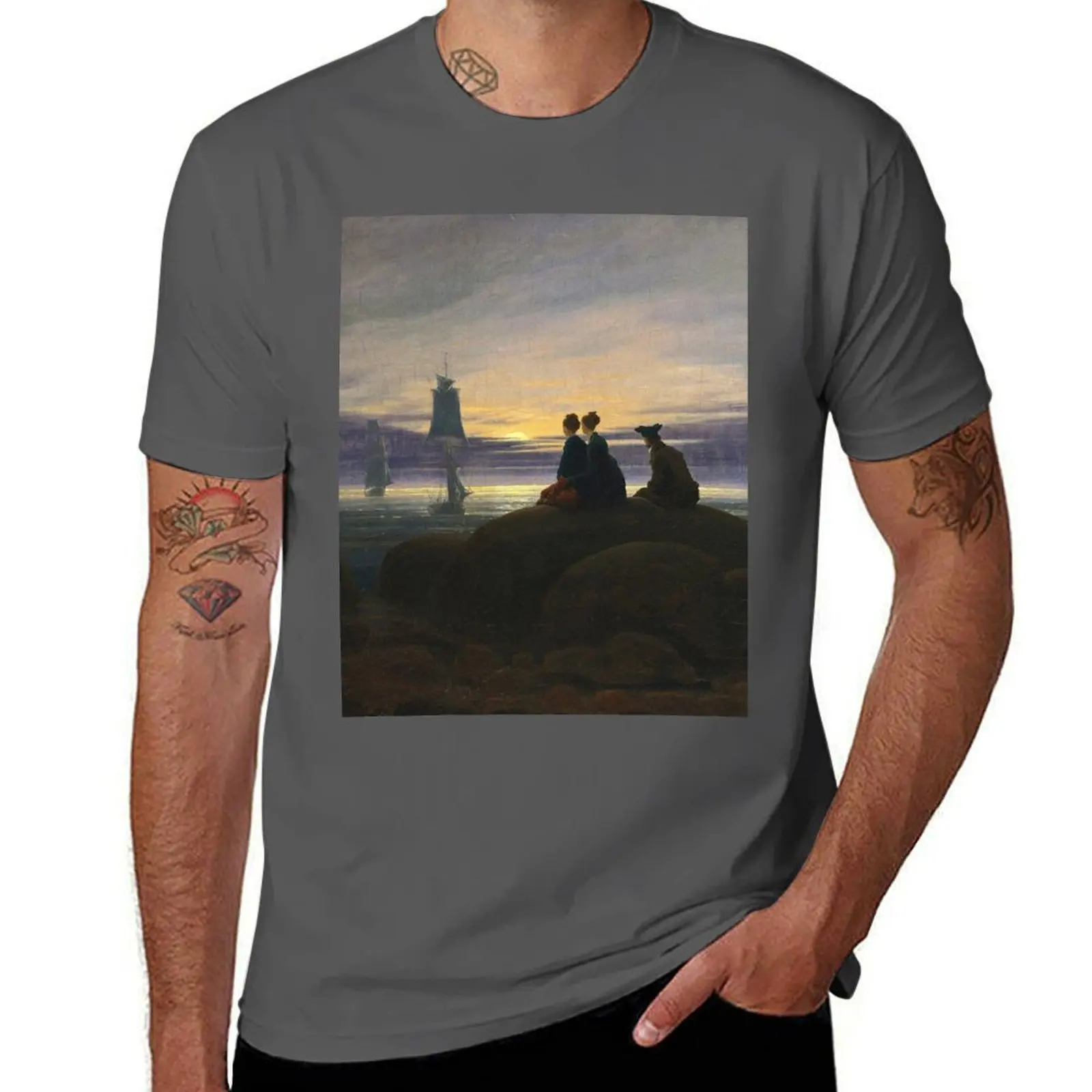 Moonrise David The Friedrich Sea Over - Caspar T-Shirt Modern Style Print T-Shirt
Moonrise David The Friedrich Sea Over - Caspar T-Shirt Modern Style Print T-Shirt