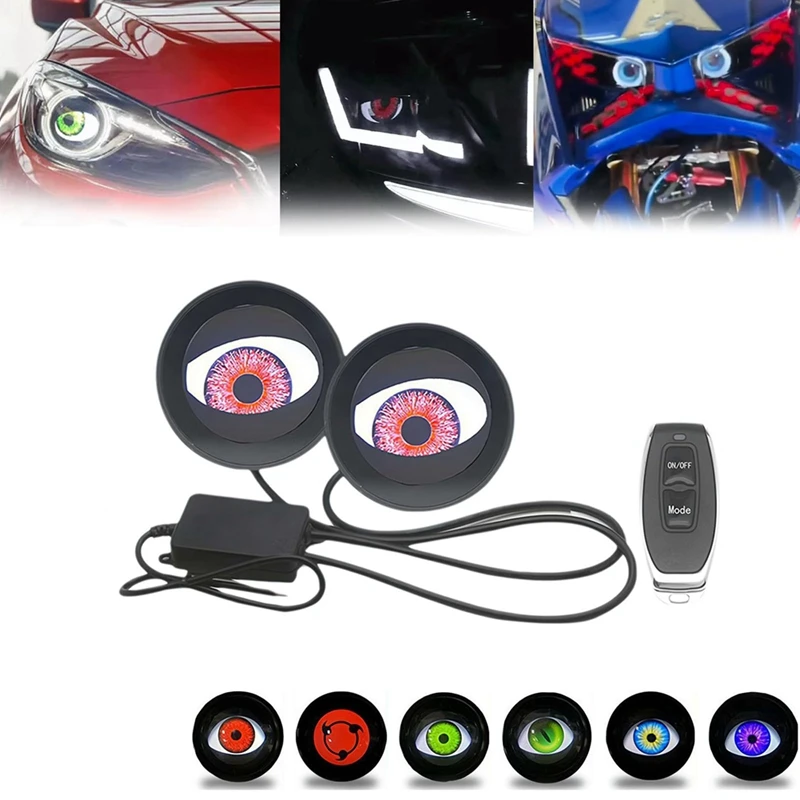 2-дюймовый комплект светодиодных фар Devil Eye, автомобильные динамические глаза Devil Eyes с дистанционным управлением, аксессуары для сборки фар
2-дюймовый комплект светодиодных фар Devil Eye, автомобильные динамические глаза Devil Eyes с дистанционным управлением, аксессуары для сборки фар