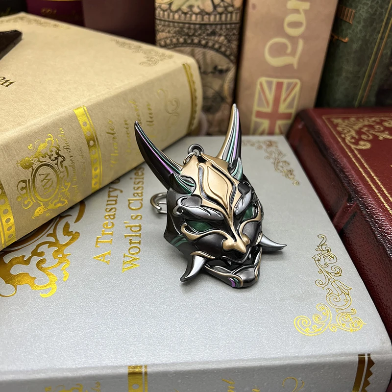 8cm Metal Nuo Xiao's Mask Genshin Impact Chinese Mobile Game Peripheral Decoration Crafts Keychain Collection Toys for Boy Retro
8cm Metal Nuo Xiao's Mask Genshin Impact Chinese Mobile Game Peripheral Decoration Crafts Keychain Collection Toys for Boy Retro