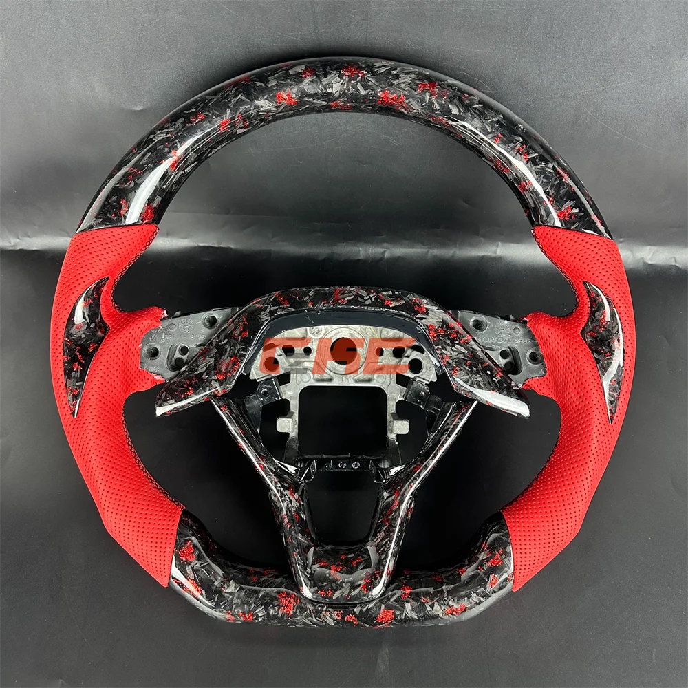Customized Black forged Carbon Fiber red Perforated leather Steering Wheel for 2018 2019 2020 2021 2022 Honda caccord
Customized Black forged Carbon Fiber red Perforated leather Steering Wheel for 2018 2019 2020 2021 2022 Honda caccord