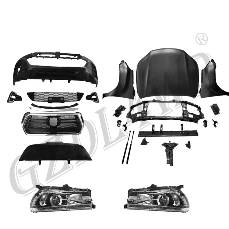 Hilux Vigo 2005-2014 Upgrade to Hilux Rocco 2018 2019 Facelift Body Kit Front Bumper Kit
Hilux Vigo 2005-2014 Upgrade to Hilux Rocco 2018 2019 Facelift Body Kit Front Bumper Kit
