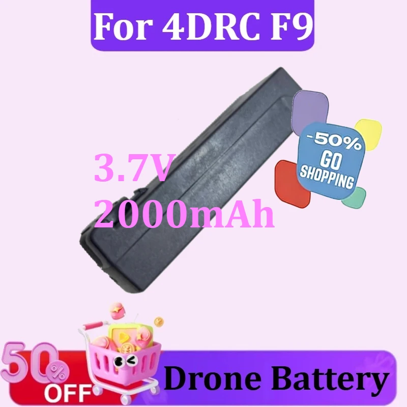 Li-Poly Drone Battery Replacement 3.7V 2000mAh for 4DRC F9 RC Quadcopter Accessory Parts Rechargeable Battery
Li-Poly Drone Battery Replacement 3.7V 2000mAh for 4DRC F9 RC Quadcopter Accessory Parts Rechargeable Battery