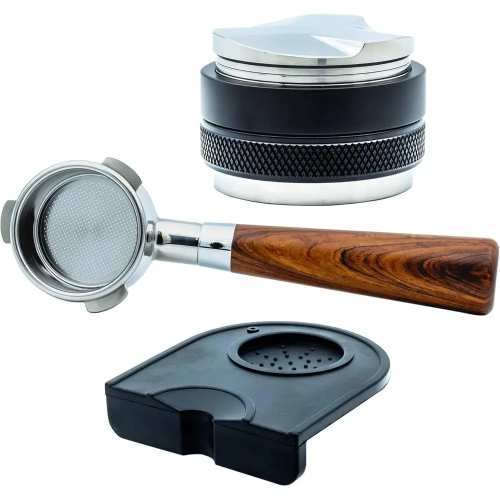 54mm Bottom Port Coffee Grinder with 5m Distributor, Tamper, and Mat for Barista Expertise | Includes Filter Basket
54mm Bottom Port Coffee Grinder with 5m Distributor, Tamper, and Mat for Barista Expertise | Includes Filter Basket