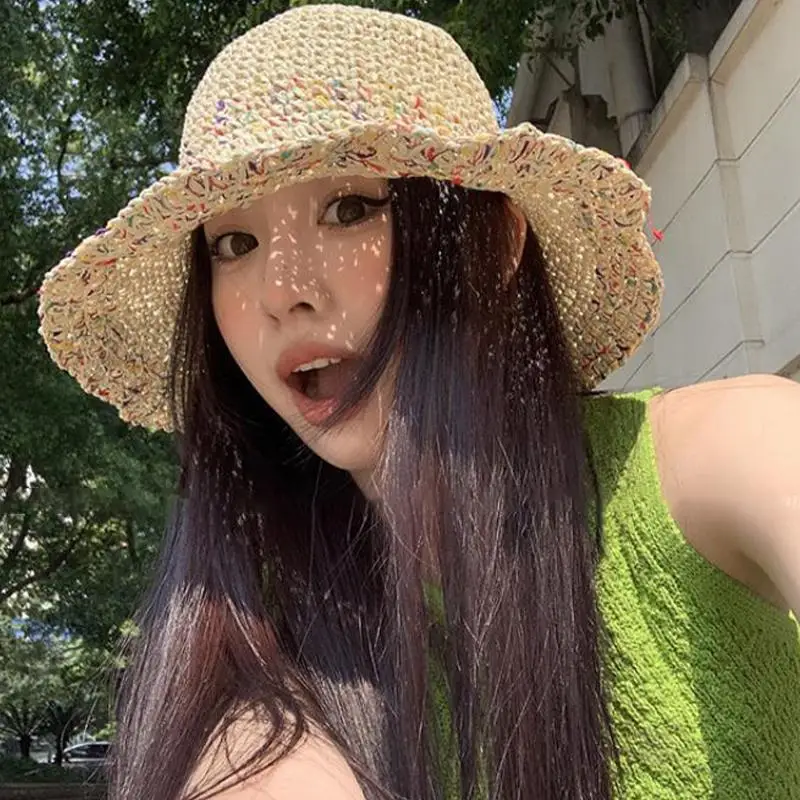 .Hot Sale-Women Handwoven Rainbow Straw Wide Brim Beach Fisherman Hat,Korean Breathable Summer Cap 2026
.Hot Sale-Women Handwoven Rainbow Straw Wide Brim Beach Fisherman Hat,Korean Breathable Summer Cap 2026