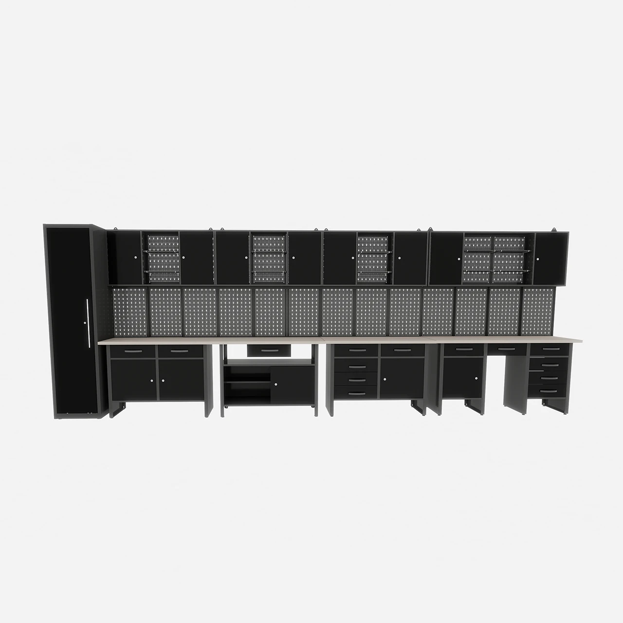 Modular Tool Storage System for Garage Use Steel Tool Storage Cabinet with Heavy Duty Workbench Mechanic Workshop Chest Pro
Modular Tool Storage System for Garage Use Steel Tool Storage Cabinet with Heavy Duty Workbench Mechanic Workshop Chest Pro
