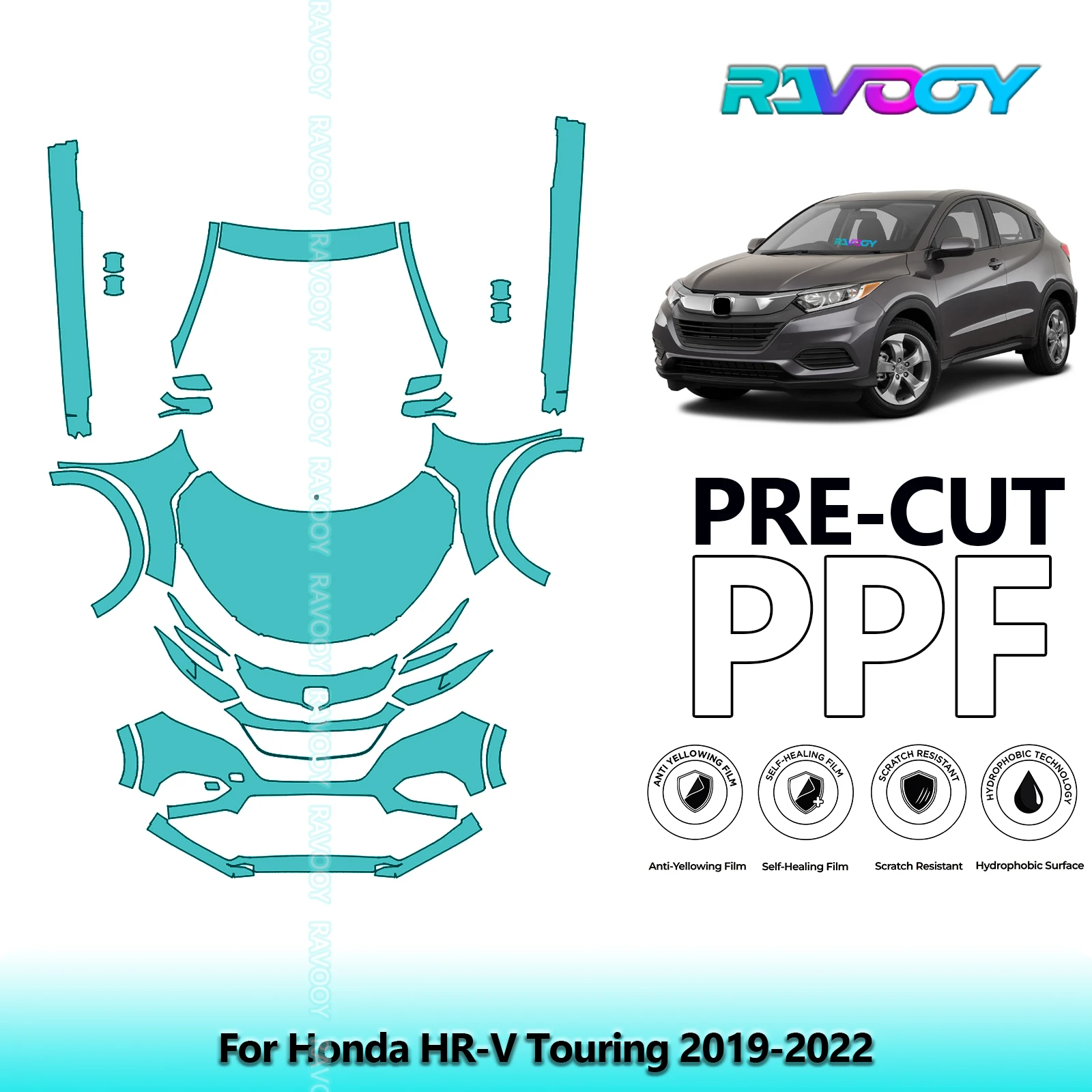 8.5Mil Precut Paint Protection Film PPF Clear Bra Front Kit+Rockers For Honda HR-V Touring 2019-2022
8.5Mil Precut Paint Protection Film PPF Clear Bra Front Kit+Rockers For Honda HR-V Touring 2019-2022