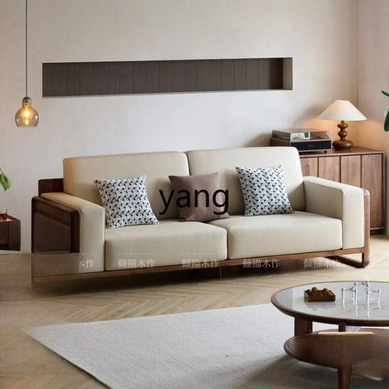 LTT three-person straight-row leather art sofa New Chinese solid wood sofa
LTT three-person straight-row leather art sofa New Chinese solid wood sofa