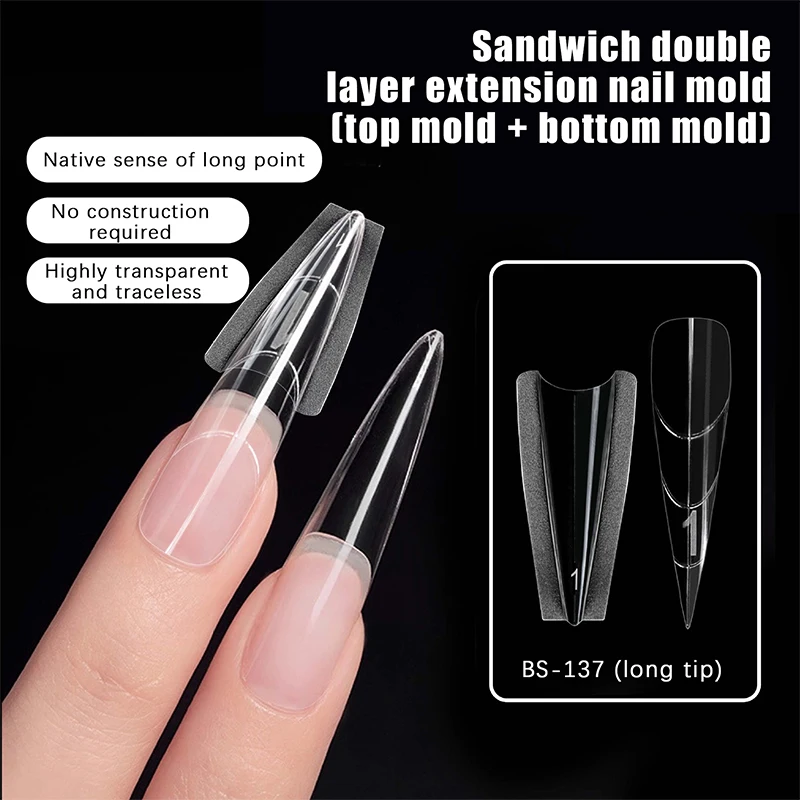 {HE}Sandwich Dual Nail Forms 240pcs 15size Extensions-Dual Forms Coffin Almond Nail Forms Top Mold Bottom Mold
{HE}Sandwich Dual Nail Forms 240pcs 15size Extensions-Dual Forms Coffin Almond Nail Forms Top Mold Bottom Mold
