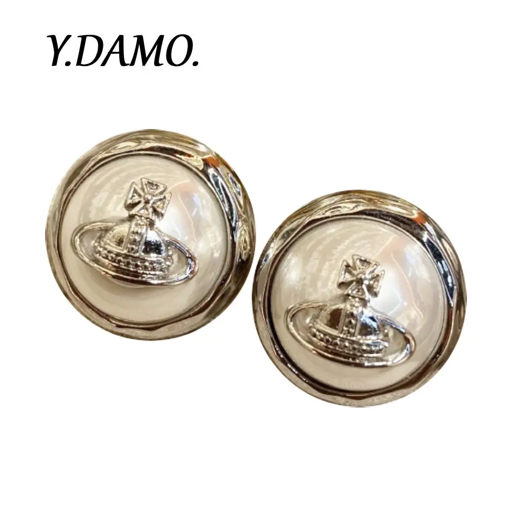 Damo 2025 Trendy Pearl Earrings Gold Silver Color Saturn Earrings Stainless Steel Women Jewelry Fashion Design Earrings Gift
Damo 2025 Trendy Pearl Earrings Gold Silver Color Saturn Earrings Stainless Steel Women Jewelry Fashion Design Earrings Gift