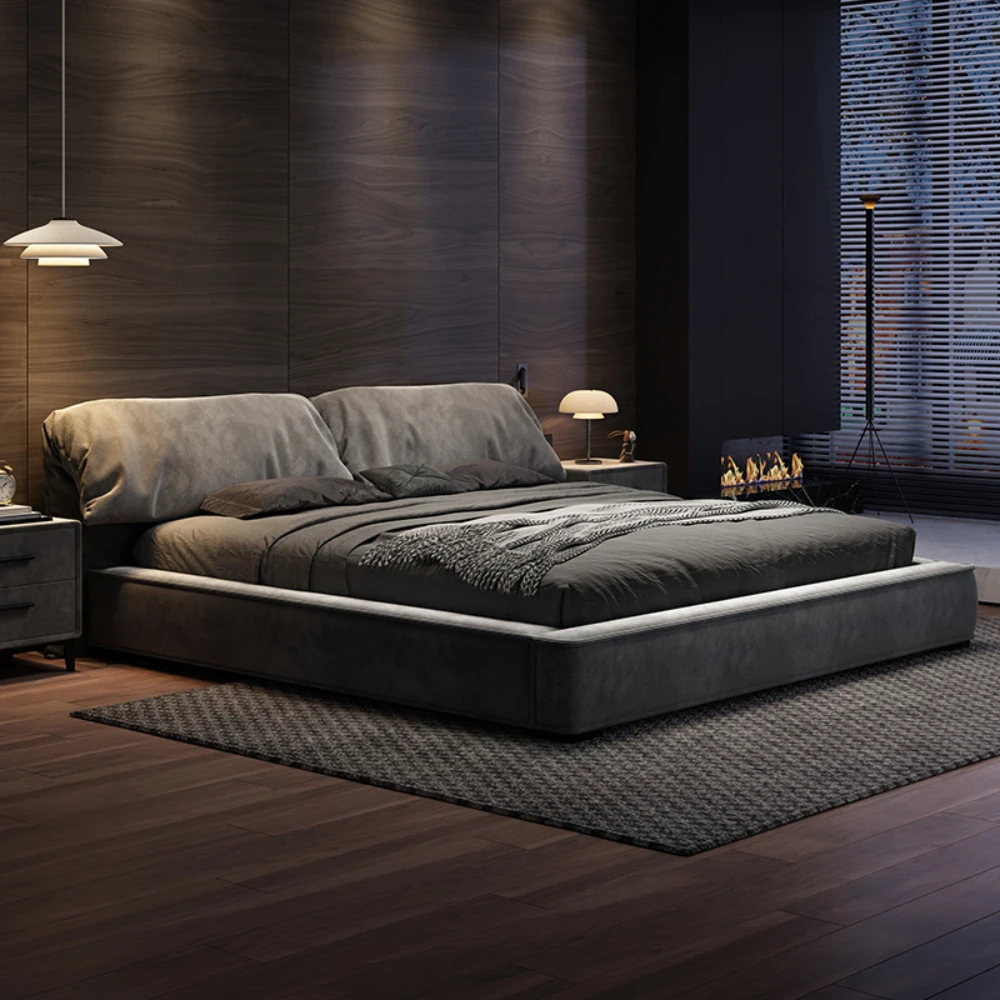 Minimalist Aesthetic Bed Modern Luxury Nordic Queen Size Bed Black Storage Muebles Para El Hogar Home Furniture Decoraction
Minimalist Aesthetic Bed Modern Luxury Nordic Queen Size Bed Black Storage Muebles Para El Hogar Home Furniture Decoraction