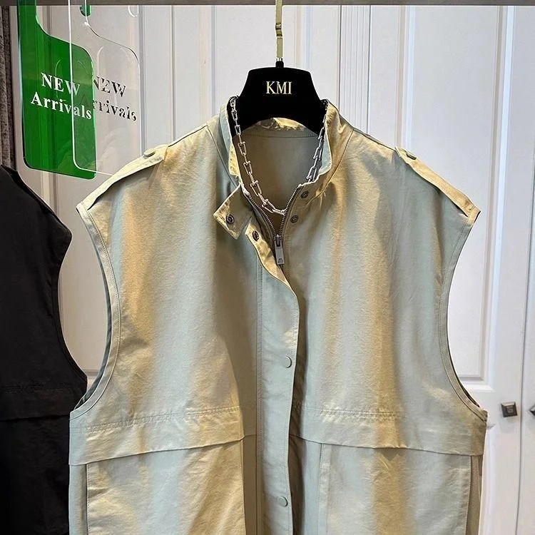 Large Size ex Casual Svel Vest Spring Summer New Sle Stand Collar Jaet with Big kets Zipper Decoration Ameri...
Large Size ex Casual Svel Vest Spring Summer New Sle Stand Collar Jaet with Big kets Zipper Decoration Ameri...