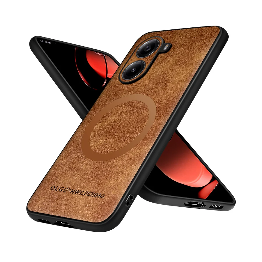 OLGE Luxury Calfskin Magnetic Leather Case for POCO X7 Pro Support Magsafe Wireless Charging Case Funda
OLGE Luxury Calfskin Magnetic Leather Case for POCO X7 Pro Support Magsafe Wireless Charging Case Funda