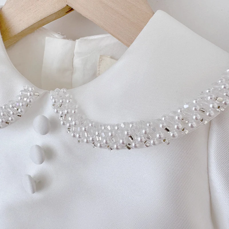 Korean Style Long Sleeve Puff Dress Doll Collar Light Luxury Birthday Dress Girl's Dress Kindergarten Little Girl Flower Girl Pr
Korean Style Long Sleeve Puff Dress Doll Collar Light Luxury Birthday Dress Girl's Dress Kindergarten Little Girl Flower Girl Pr