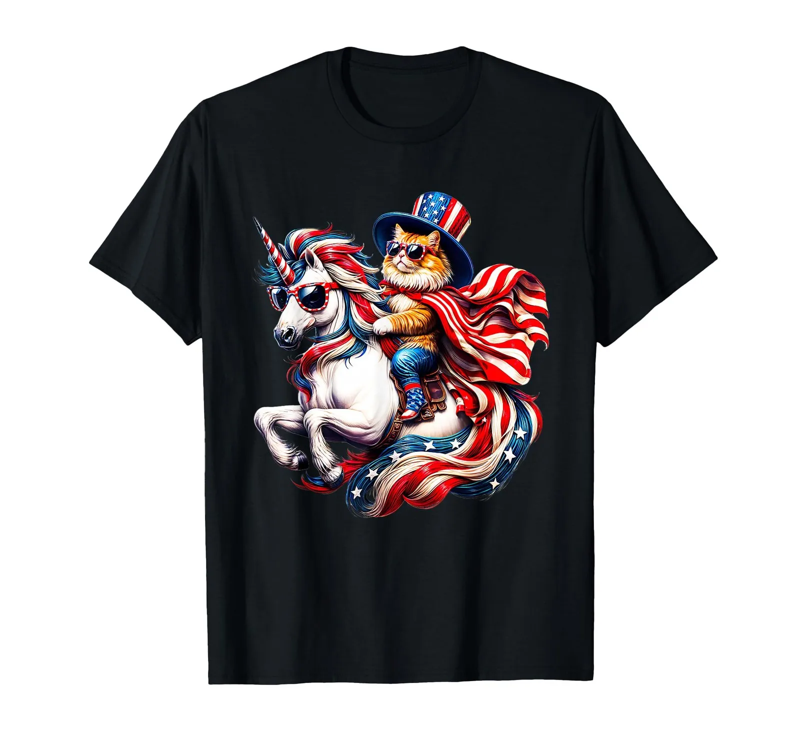 Patriotic 4th of July Unicorn Ride USA Flag T-Shirt
Patriotic 4th of July Unicorn Ride USA Flag T-Shirt