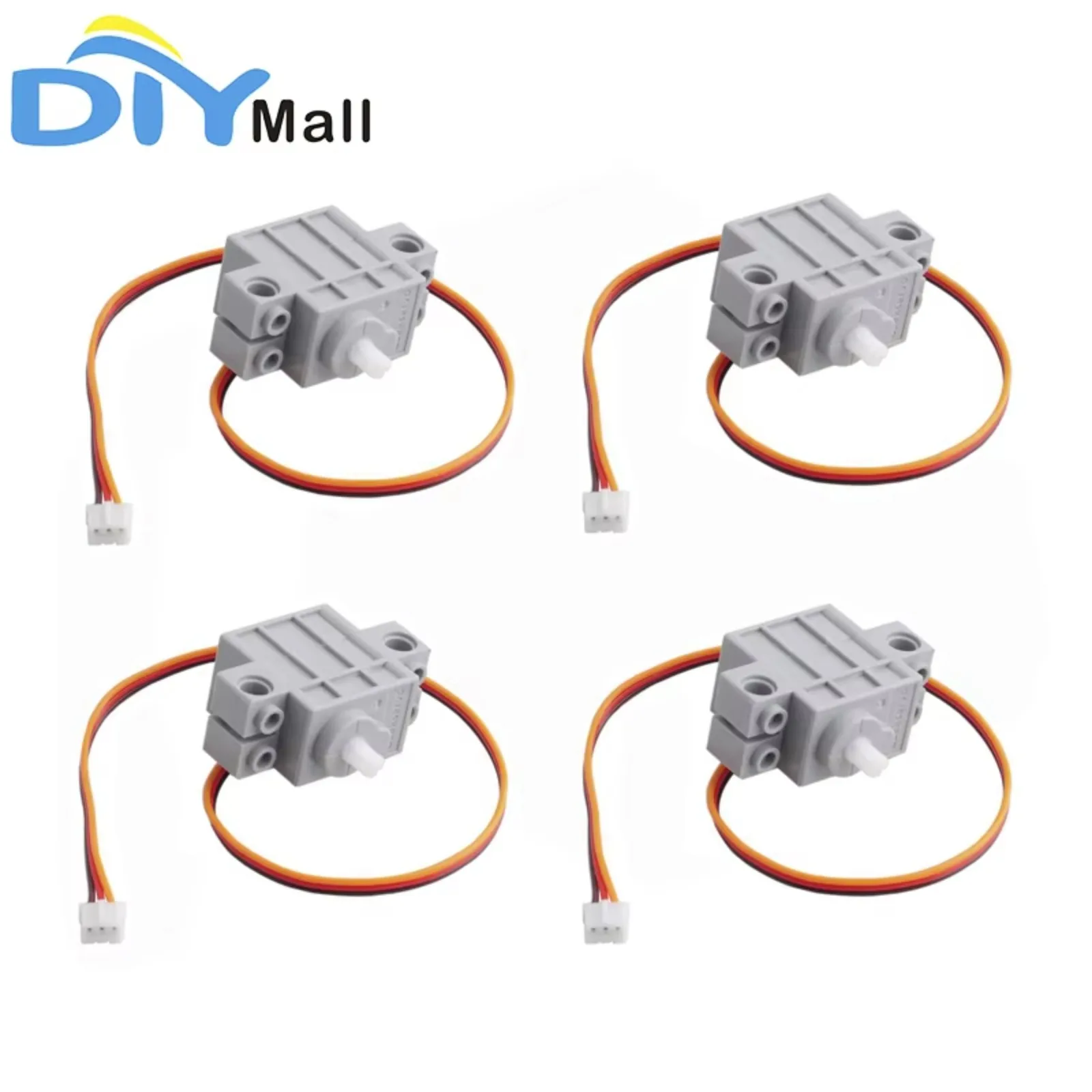 270 Degree Gray Geek Servo for legoeds/Micro:bit Smart Car 3-5V with 3P JST-PH2.0 Cable (4-Pack)
270 Degree Gray Geek Servo for legoeds/Micro:bit Smart Car 3-5V with 3P JST-PH2.0 Cable (4-Pack)