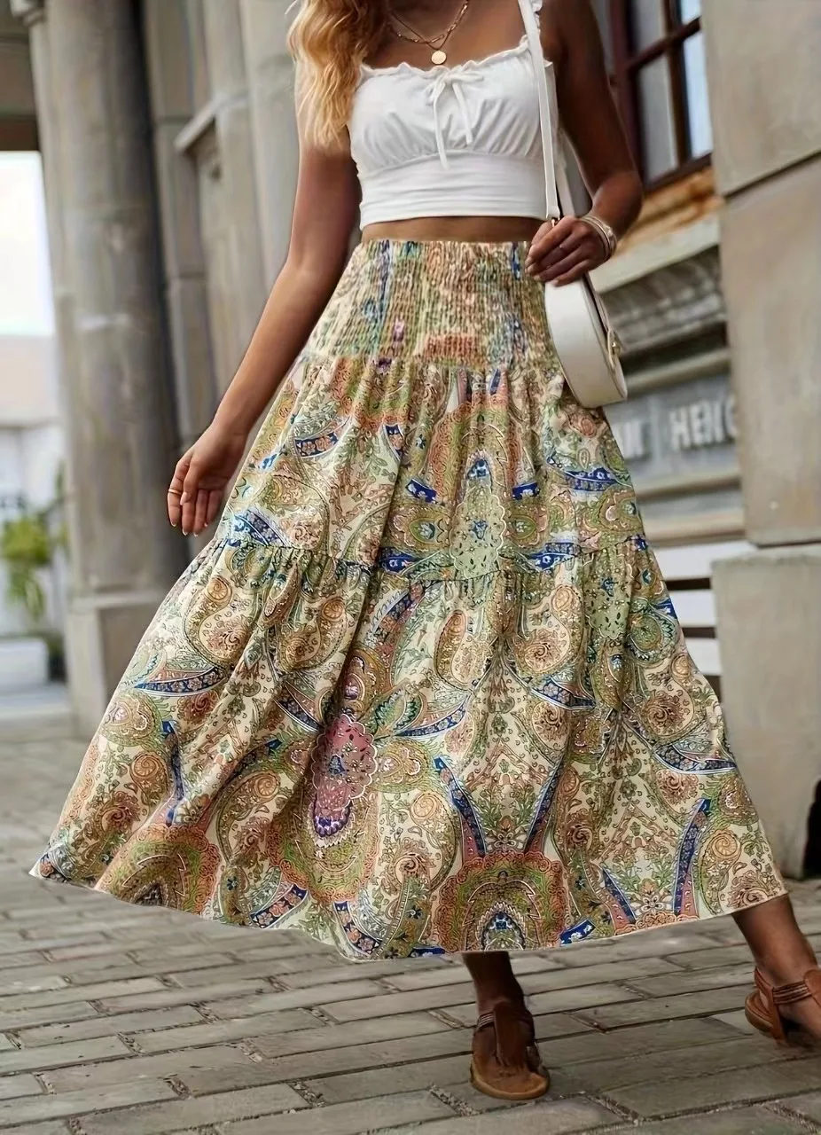2024 spring and summer new plus size women's clothing fresh forest style floral休闲百搭 slim pleated high waist half le
2024 spring and summer new plus size women's clothing fresh forest style floral休闲百搭 slim pleated high waist half le