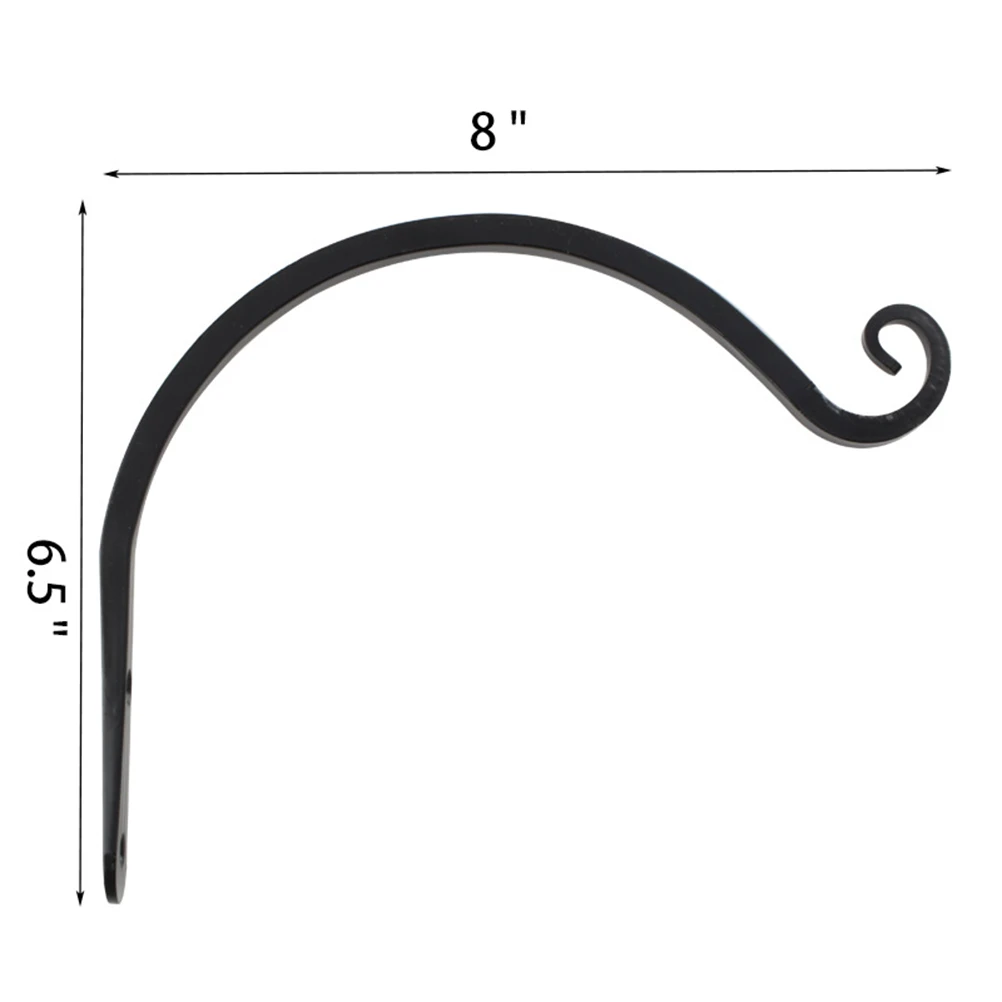 Iron Hook Shelf Wall Mounted Plant Hanger Hanging Basket Holders Gardening Bracket Flowerpot Hook Load-bearing Sturdy
Iron Hook Shelf Wall Mounted Plant Hanger Hanging Basket Holders Gardening Bracket Flowerpot Hook Load-bearing Sturdy