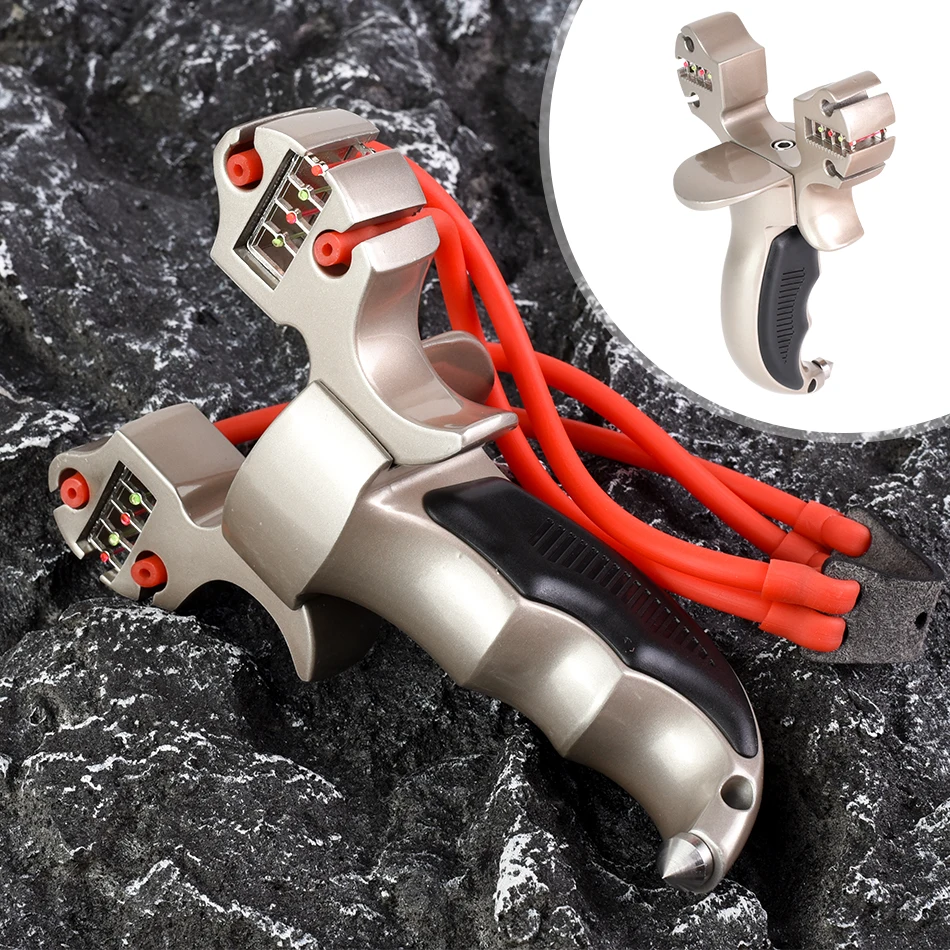 Single/double Card Rubber Band Universal Slingshot Precise Aiming Point Catapult Anti-skid Grip Outdoor Hunting Shooting Package
Single/double Card Rubber Band Universal Slingshot Precise Aiming Point Catapult Anti-skid Grip Outdoor Hunting Shooting Package
