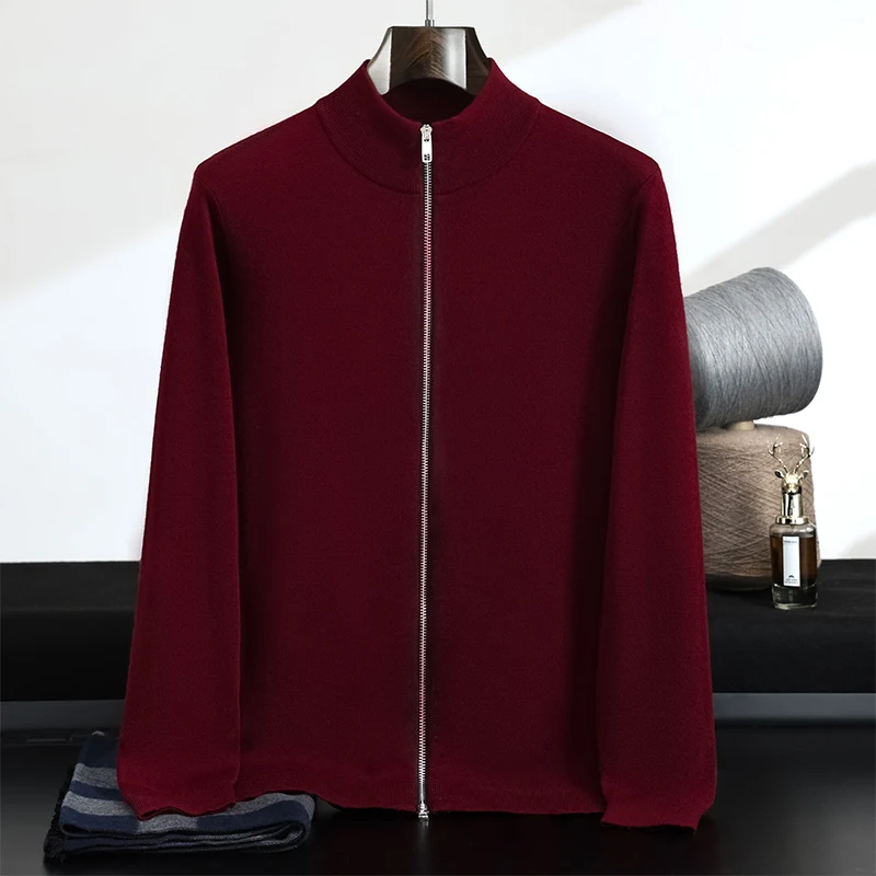 100% Fine Spun Wool Thick Double Zipper Cardigan Casual Loose Long-Sleeved Jacket Spring New Knitted Outerwear
100% Fine Spun Wool Thick Double Zipper Cardigan Casual Loose Long-Sleeved Jacket Spring New Knitted Outerwear